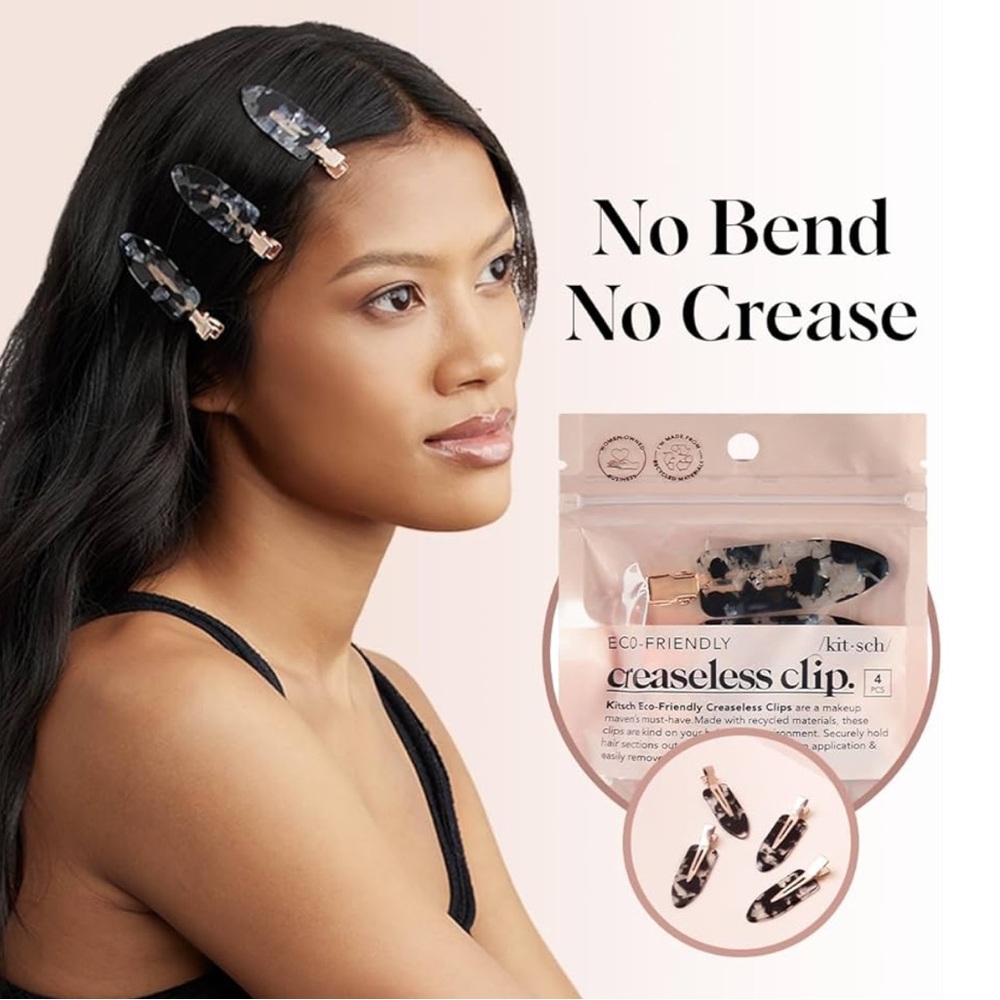 Kitsch Black Creaseless Hair Clips - Picture 5 of 6